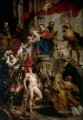 Madonna inthronisiert mit Kind und Heiligen Barock Peter Paul Rubens